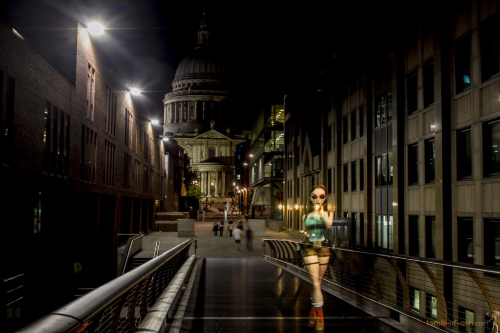 Lara Croft in London