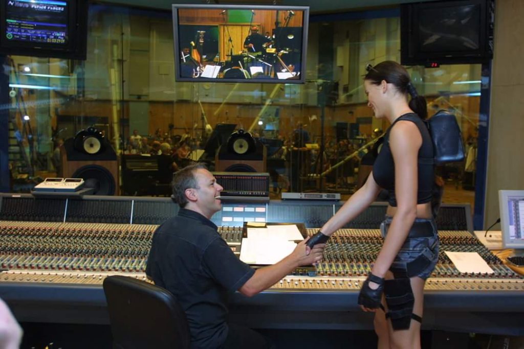 at Abbey Road Studios with London Symphonic Orchestra. London, 2002