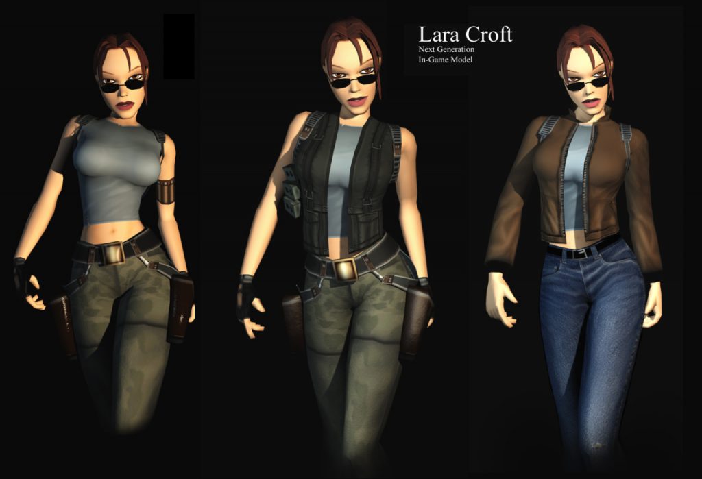 Early Kurtis Trent and Lara Croft Models