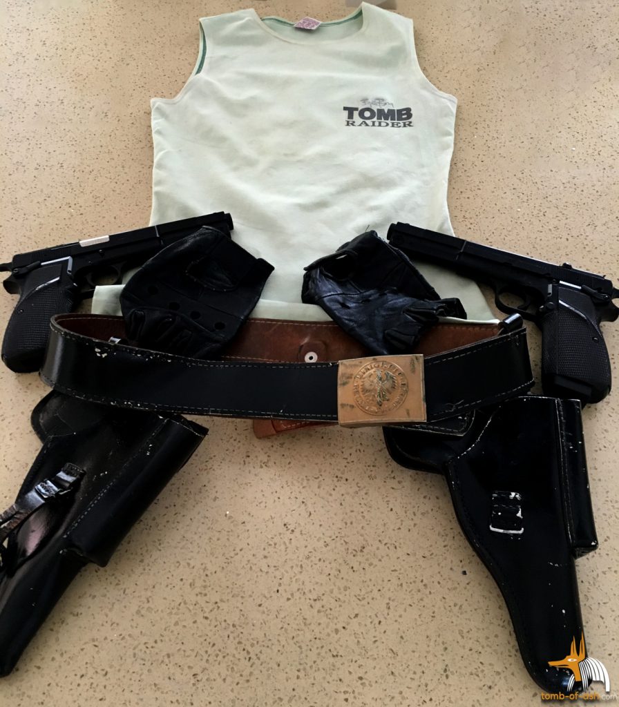 Natalie Cook's Lara Croft Outfit