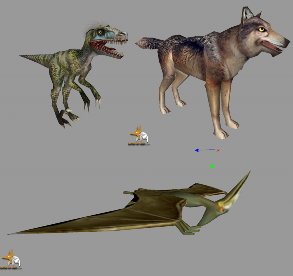 Various models from Tomb Raider Anniversary Edition