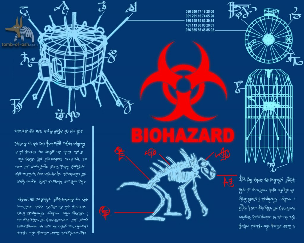 The map of Strahov and Biohazard warning
