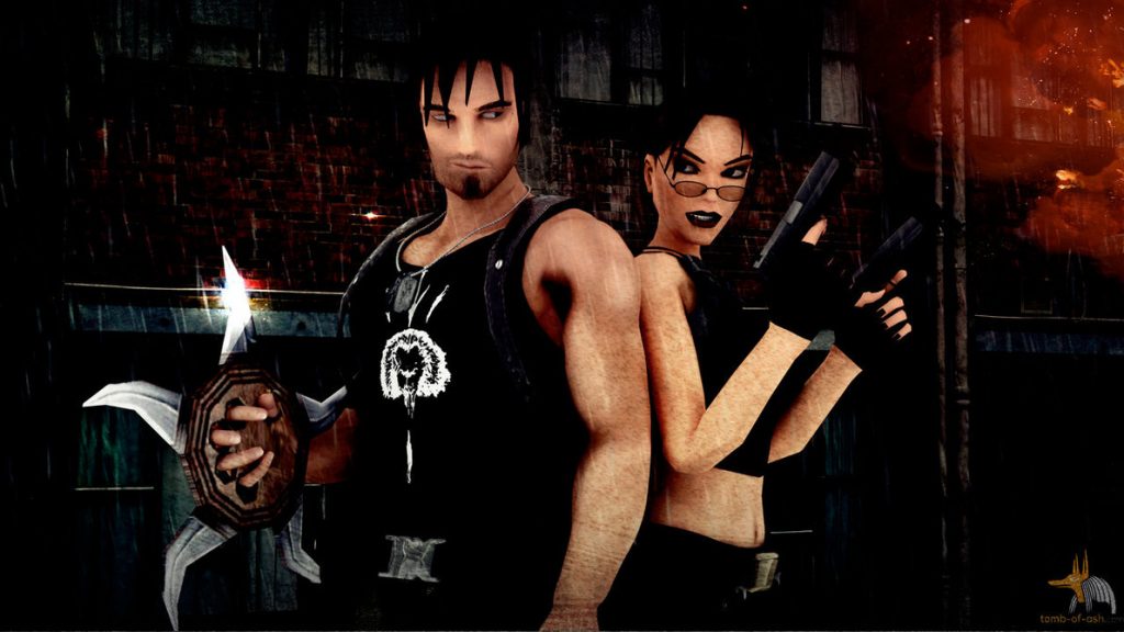 Lara Croft and Kurtis Trent