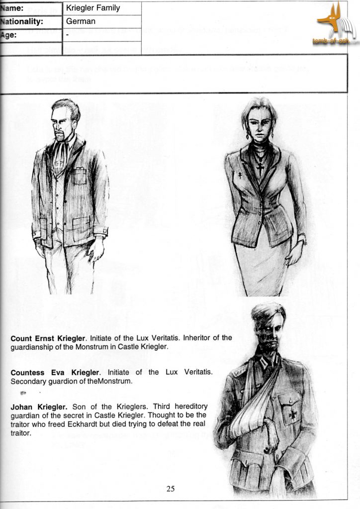The Next Generation Design Document. Kriegler Family.