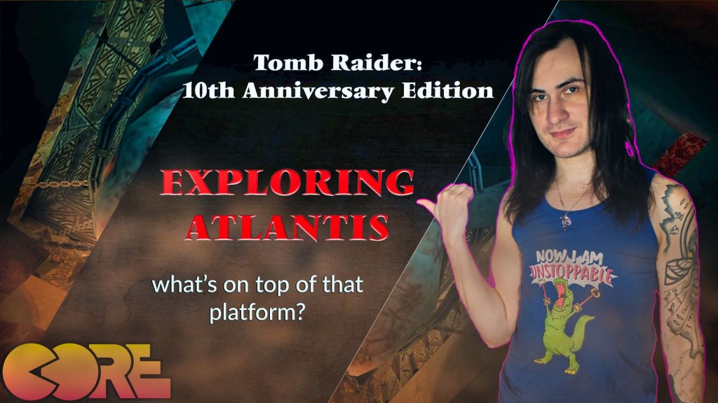 Atlantis is one of the levels in the cancelled Tomb Raider: 10th Anniversary Edition. Currently, we are unable to visit the top platform due to bugs in the alpha version of the game but I'll show you what's there using 3D software!
